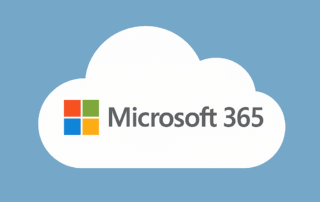 a cloud with a M365 logo