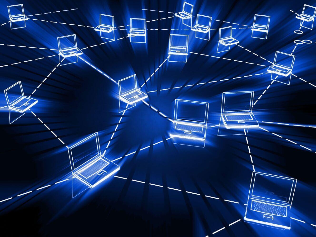 Computer-Networking Laptop Computers in a Network